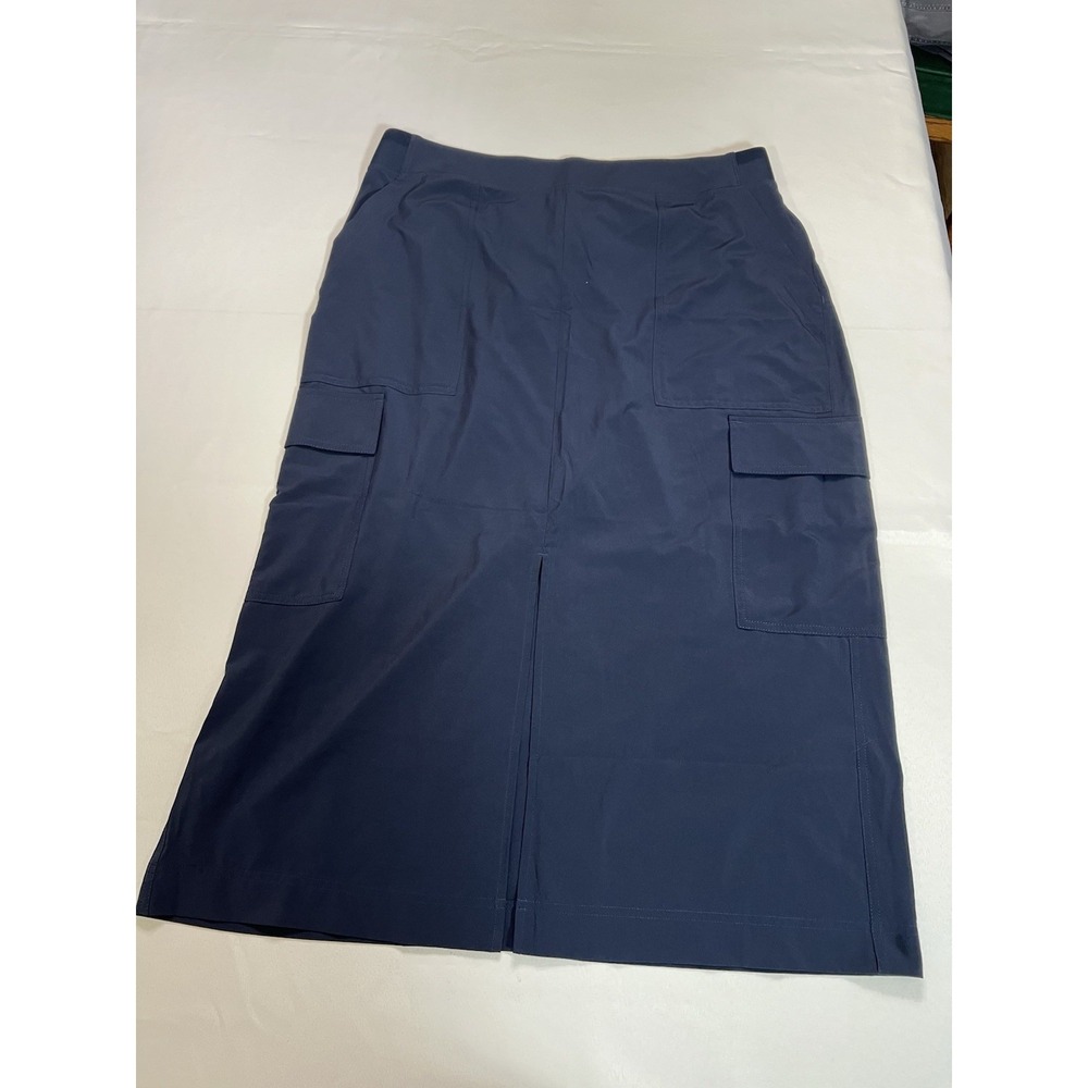 Athleta Brooklyn Heights Cargo Skirt Navy Blue Pockets Lightweight Athletic 16